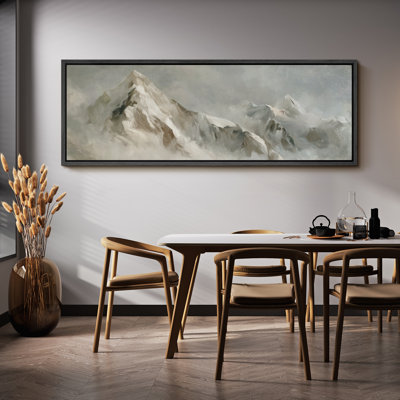 «Snow Mountain Clouds and Mist», grandes photos, impression sur toile encadrée