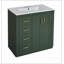 Ensemble de meuble-lavabo 30 po avec lavabo en céramique, armoire de rangement en bois massif, ensemble de meuble-lavabo autoportant avec 3 tiroirs et portes à fermeture douce-13311252