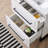  24" Modern White Free-Standing Single Bathroom Vanity Set With Ceramic Top