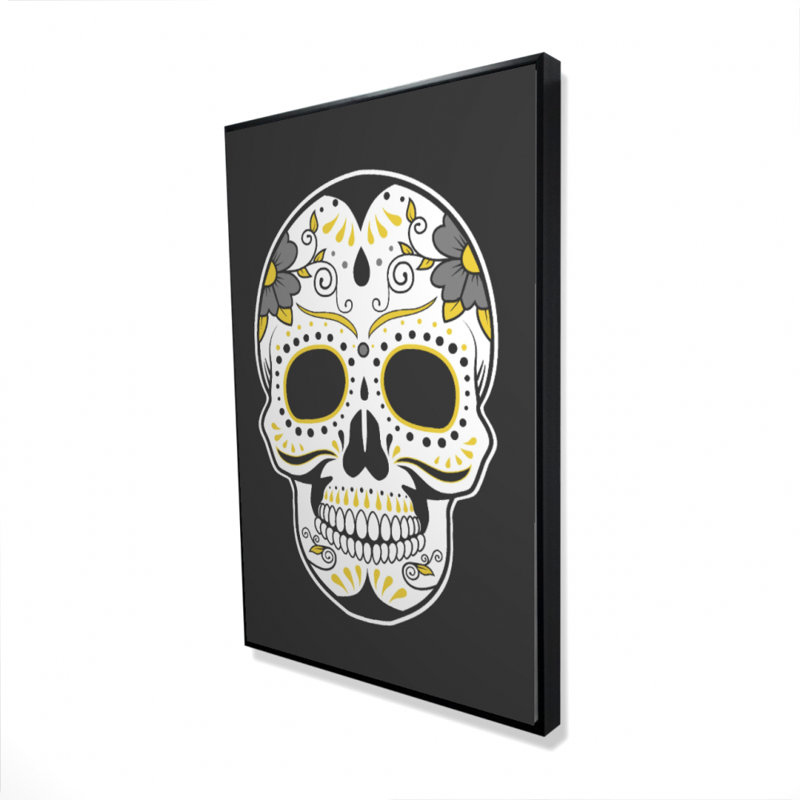 "Art mexicain crâne en sucre" sur toile