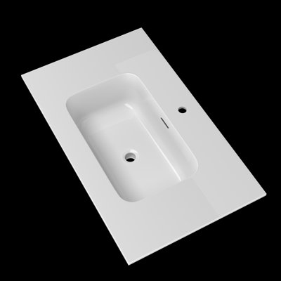 Comptoir de meuble-lavabo simple 36 po x 22 po x 36 po avec comptoir pré-percé pour salle de bain