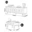 Meuble télé de style européen jumelé à une table basse