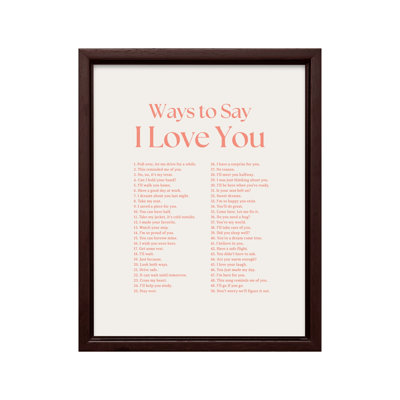 Ways To Say I Love You No2