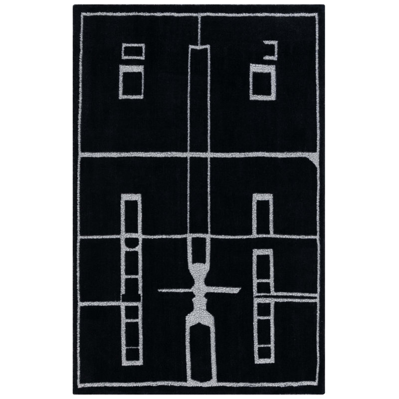Murcia Wool Area Rug, Rectangle 4' x 6'
