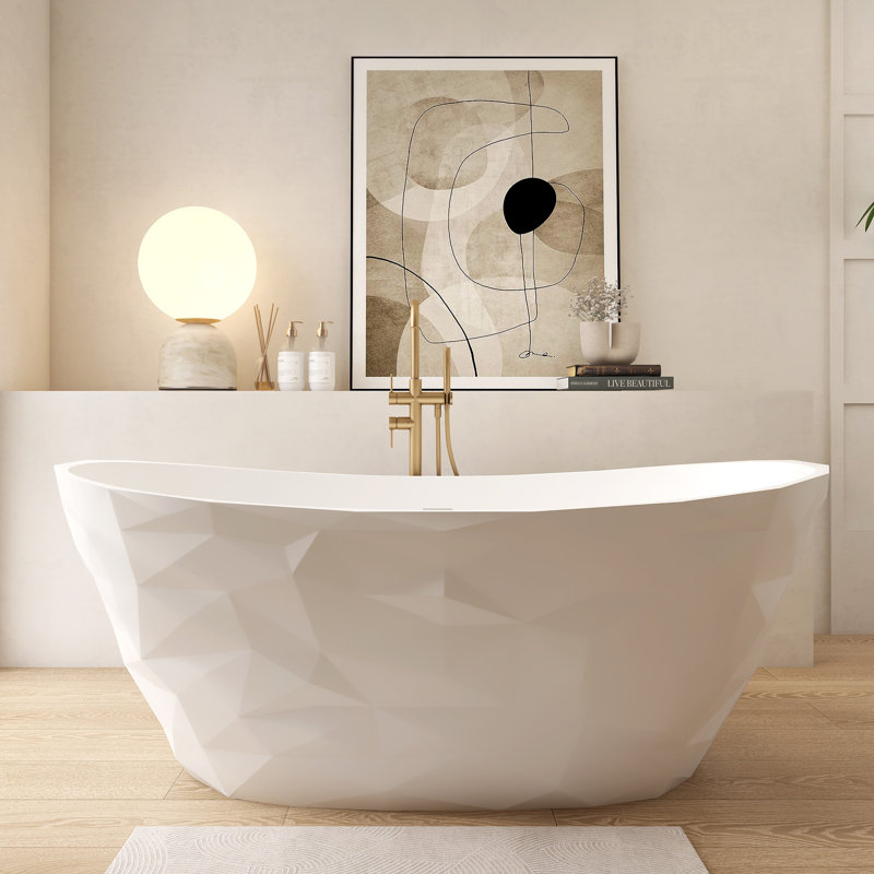 Baignoire autoportante en résine 64 po