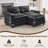 Modern Style 69.4" Modular Sofa-1014145118