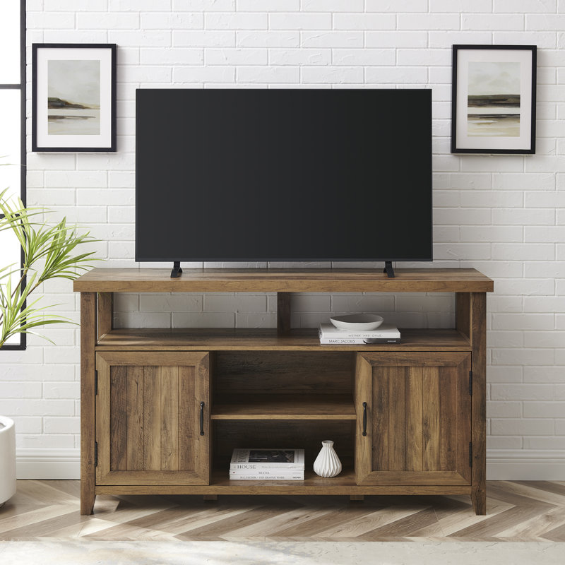 Favio 58" 2-Door TV Stand for TVs up to 65", Rustic Oak