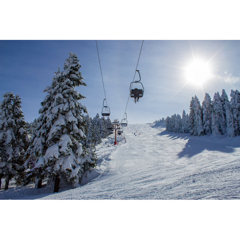 Winter Ski Resort by Turker Minaz - Wrapped Canvas Print, 61cm H x 91cm W