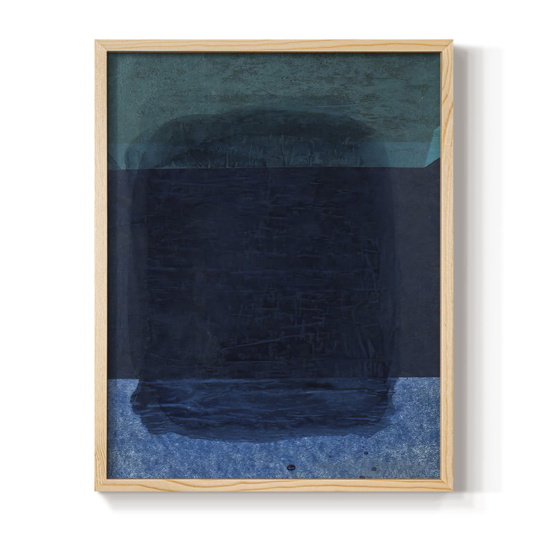 Souvenir de Rothko II, reproduction encadrée - bois massif, H 11 po x l 9 po