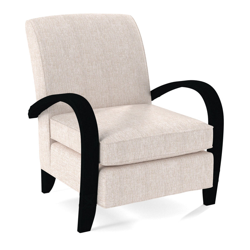Vero Armchair, Ivory Crypton Performance; 0886-91, Black
