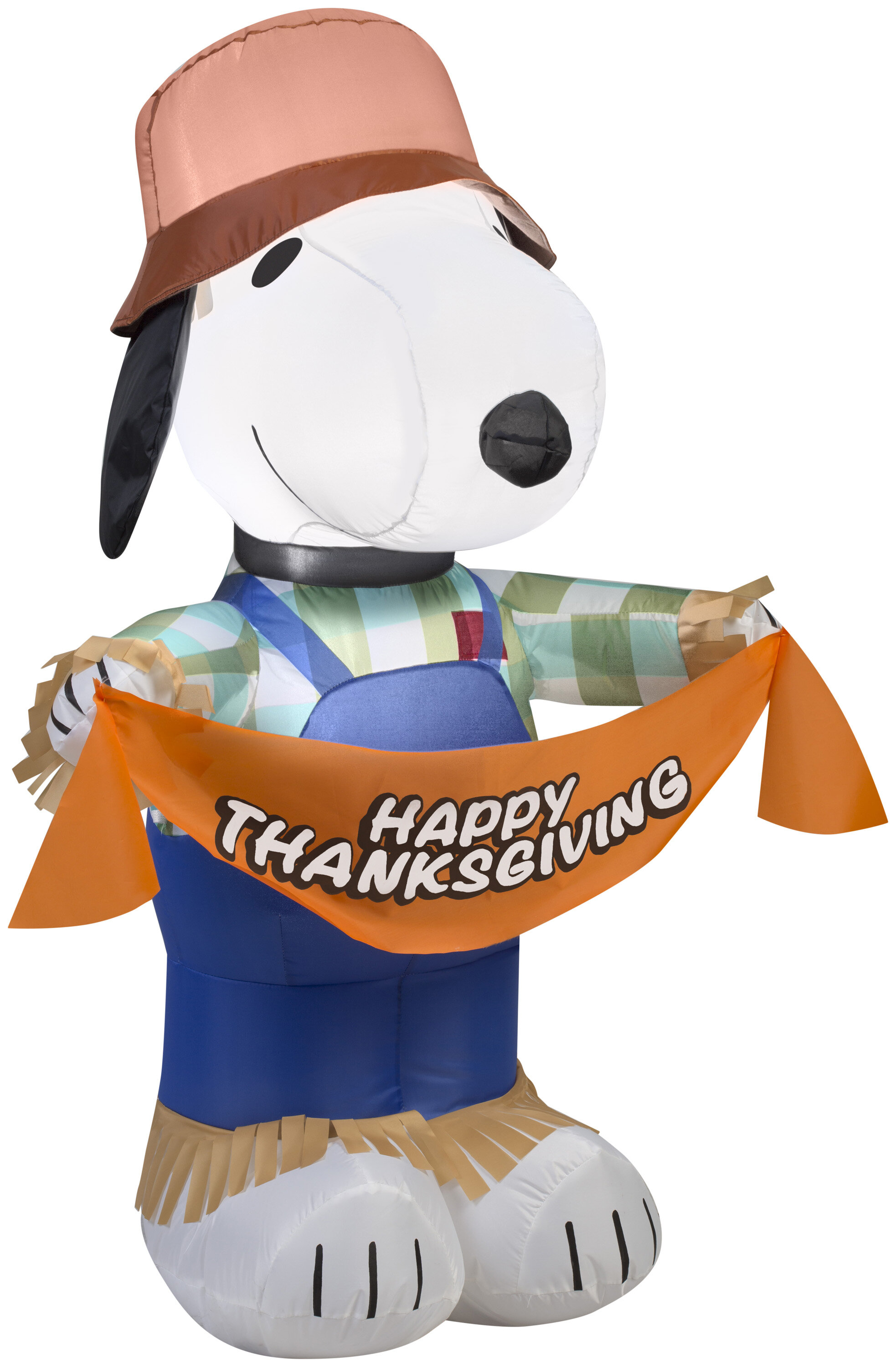 Gemmy Industries Airblown Snoopy as Scarecrow Peanuts Halloween ...