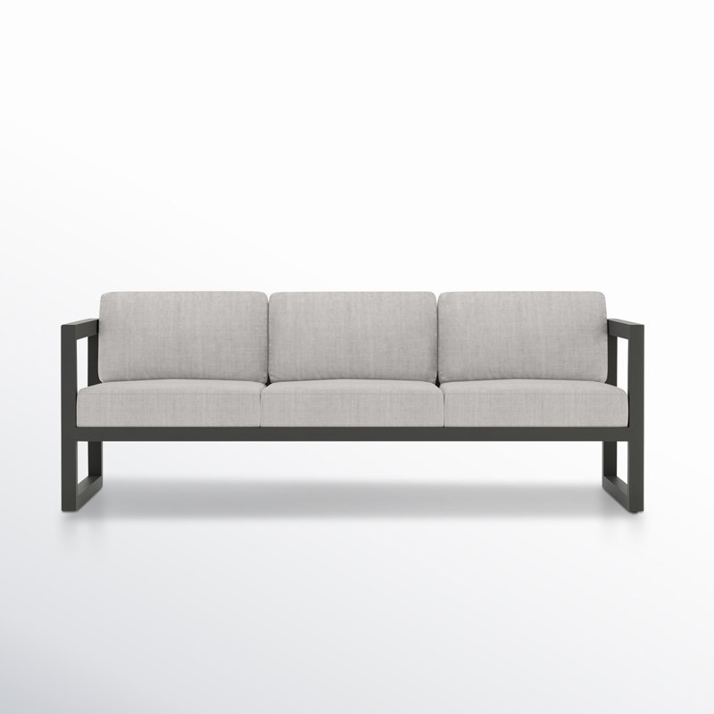 Avion Patio Sofa with Sunbrella Cushions, Cast Silver Sunbrella®, Slate