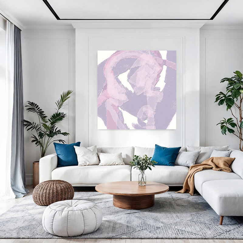 Art contemporain, art contemporain abstrait, H 48 po x l 48 po