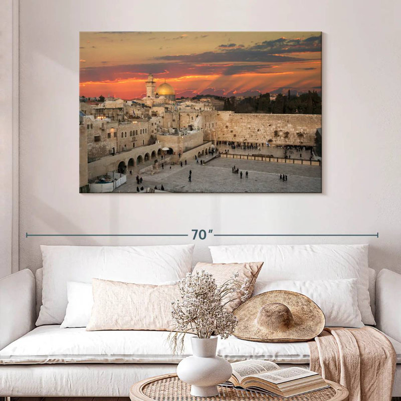Hannes Jerusalem Temple Mount, 32" H x 48" W