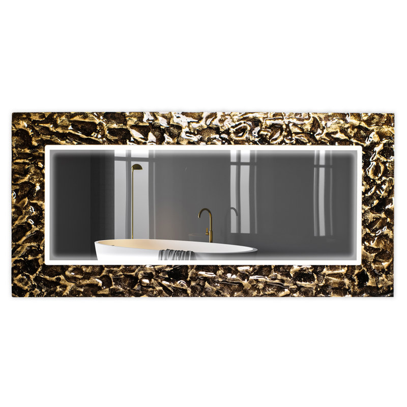Lita Flat Glass Beveled Lighted Mirror