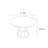 Modern simple round dining table-106692377