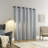 Sun Zero Aldwin Slub Texture Magnetic Closure 100% Blackout Grommet Curtain Panel-110987435-110987437