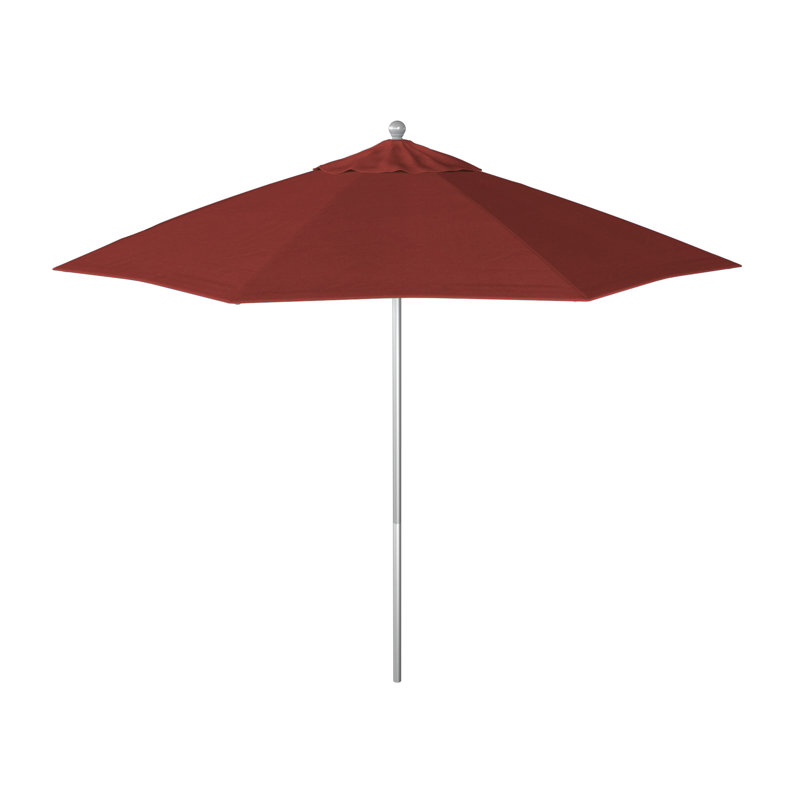 Parasol de marché 9 pi Yadira, Toile Sunbrella® rouge Jockey
