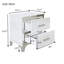 Table de chevet 2 tiroirs Hartwig-993763475