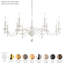 Modique 12 Light 39.5in x 16in Chandelier in Ferro Black with Clear Heritage Handcut Crystals-504843874