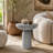 Fiberglass Mushroom-Shaped Accent Table-1995854227