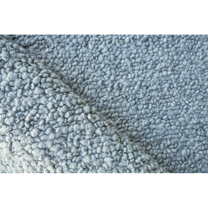 Borelli Wool Area Rug in Light Blue, Rectangle 9' x 12'