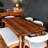 Sidney Solid Walnut Wood Rectangular Dining Table - Handcrafted Mid-Century Modern Dining Table-986072562