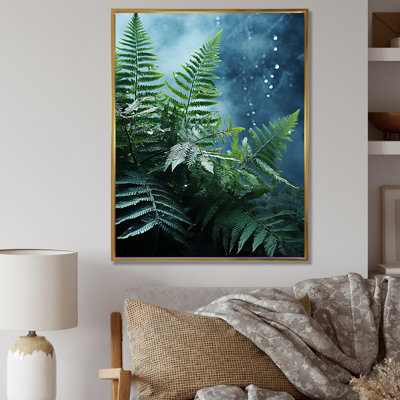 «Wonderland Ferns in Green World III», reproduction sur toile