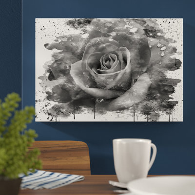 White Rose Flower - Wall Art