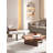 Italian Minimalist Irregular  3-set resistant Nesting Coffee Tables-87575047