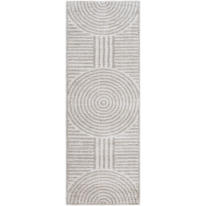 Kyro Washable Geometric Indoor Rug, Runner 2'7" x 7'3"