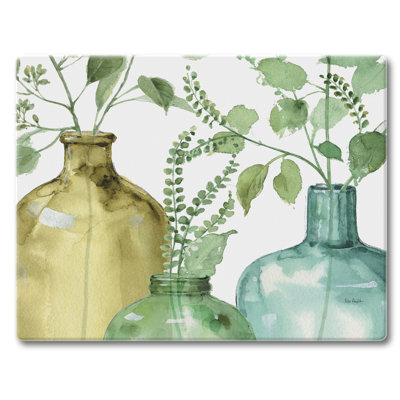CounterArt Tempered Glass Greenery Saver Cutting Board