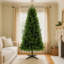 Arbre de Noël artificiel non éclairé 6 pi avec 490 pointes, branches pleines en PVC, arbre de vacances vert classique avec support en plastique à 4 pieds pour la décoration intérieure