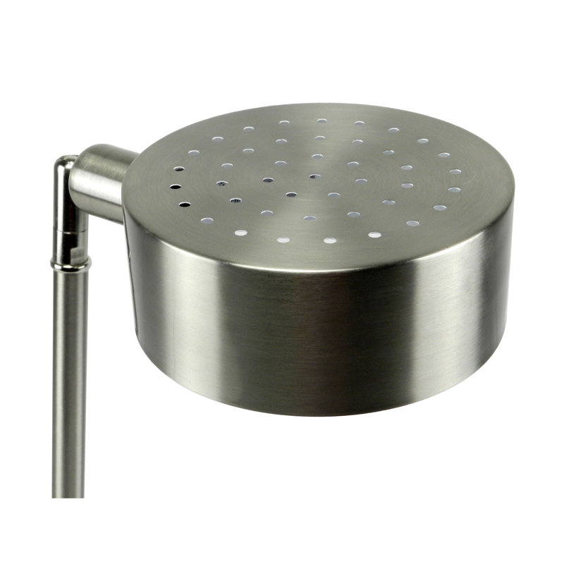 Lampe de bureau à DEL 15 po avec port de charge USB au fini nickel brossé Cambert