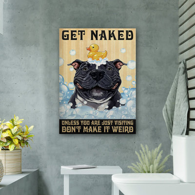Bouledogue noir et canard en caoutchouc