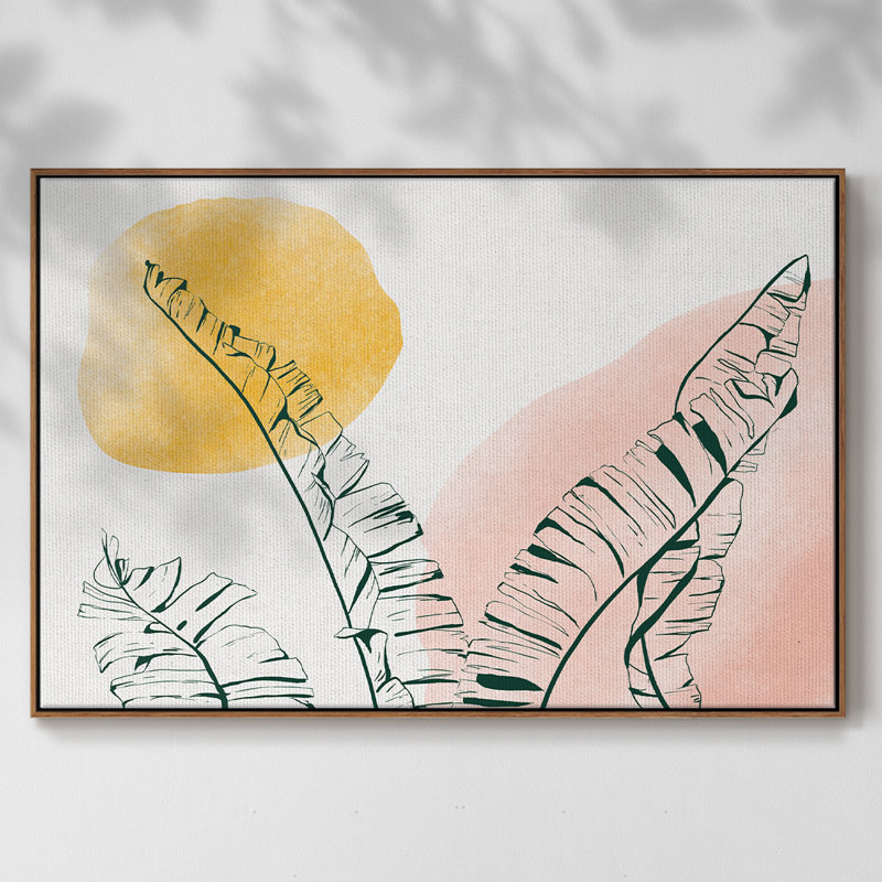 «Summer Warmth II», reproduction sur toile encadrée, Noyer, H 25 po x l 37 po x P 2 po