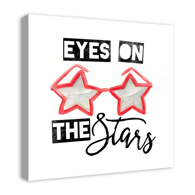 Art sur toile des yeux sur les étoiles Dizzie, H 16 po x l 16 po x P 1,25 po