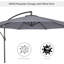 Aarun 295cm Cantilever Parasol