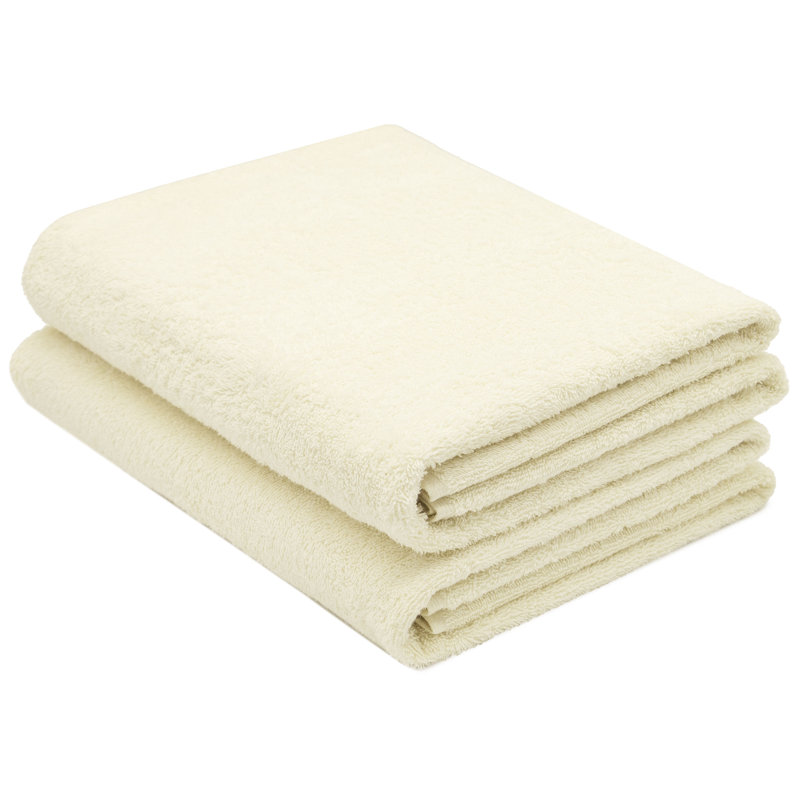 Midweight Bath Sheet, Cream
