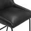 26" Upholstered Bar & Counter Stool With Back, Available in Leather or Linen-1482670194