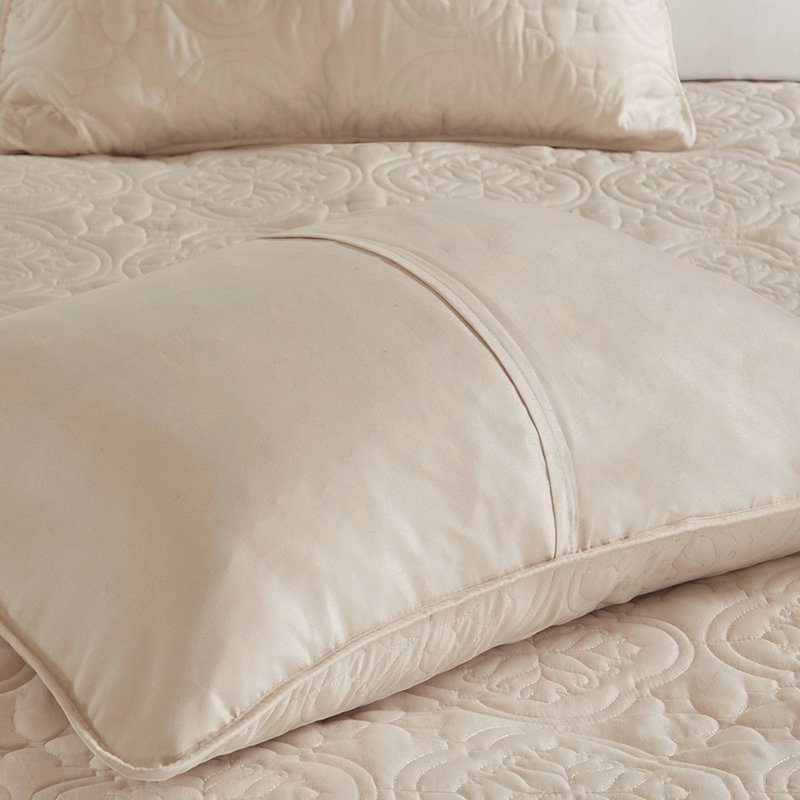 3 couvre-lits réversibles kaki grand, attrait gracieux, Kaki, Couvre-lit grand + 2 pièces supplémentaires