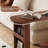 40.16"Retro Brown Solid Wood Extendable Bar Counter