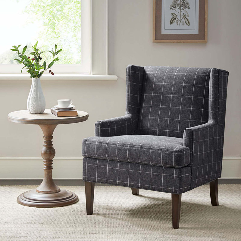 Chaise d'appoint Decker, Gris anthracite