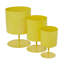Ensemble de pots à fleurs en métal 3 pièces Gabriele-320576579