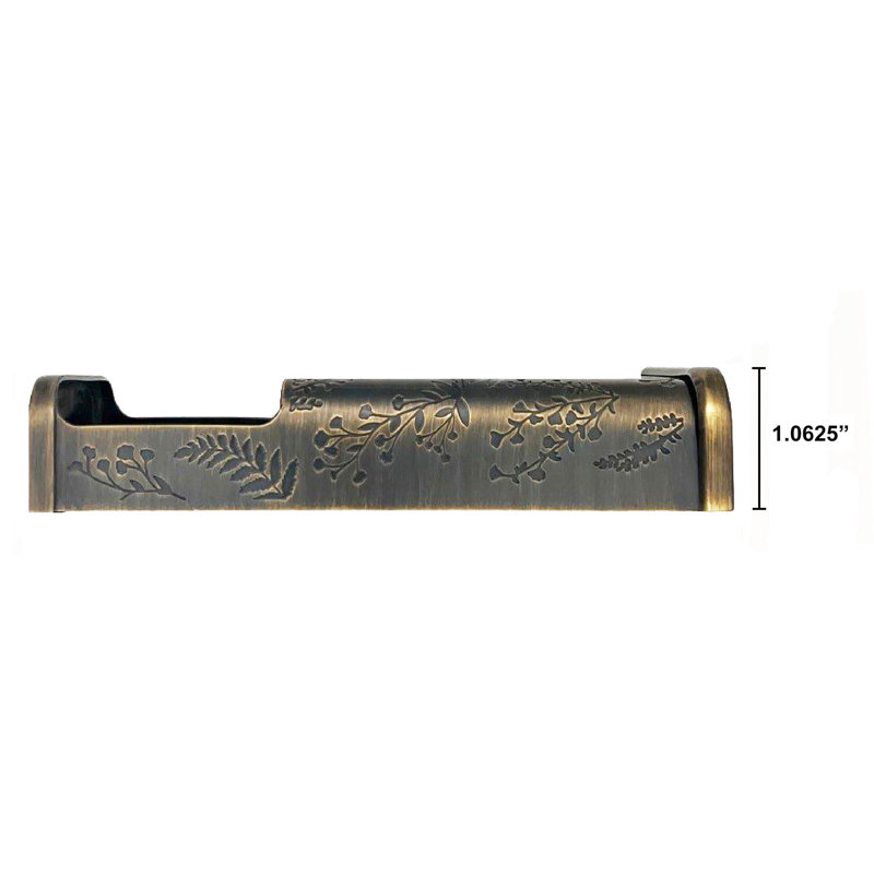 Housse pour sonnette Wildflower, Laiton antique