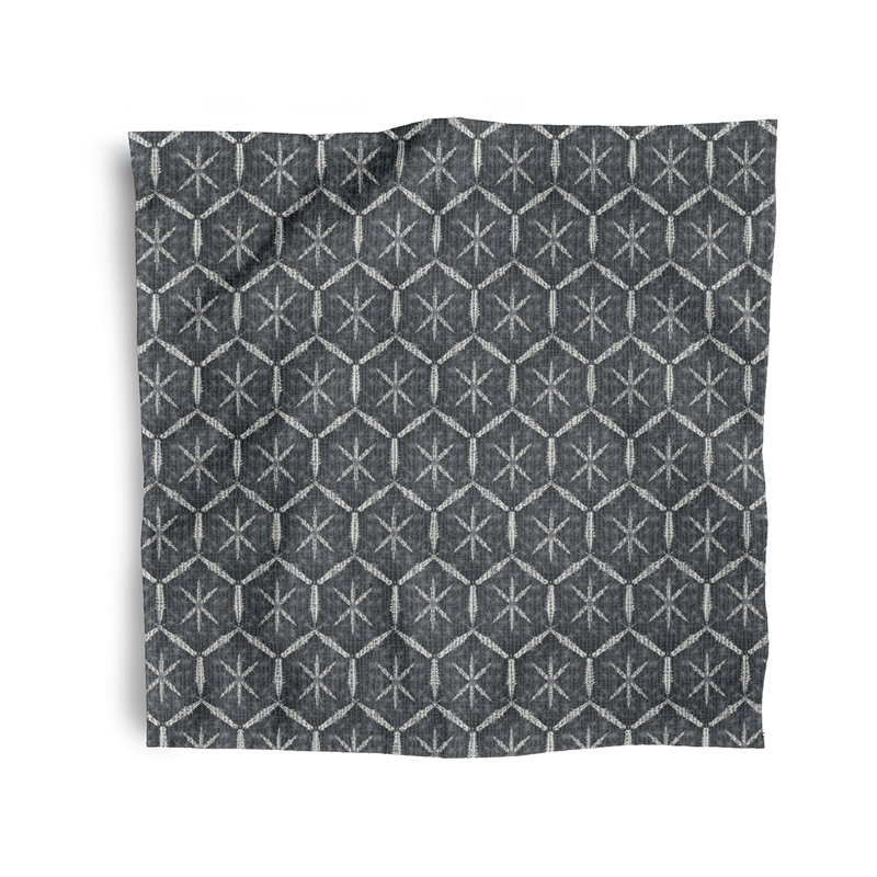Lassiter Polyester Geometric Square Napkin, Taupe
