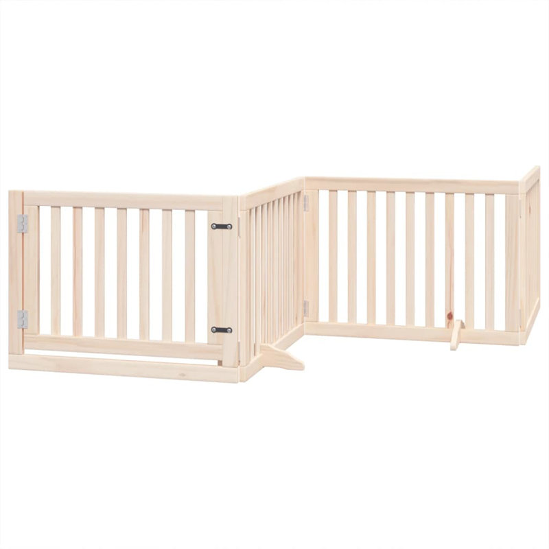 Pottersville Solid Wood Dog House Door, 60cm H x 640cm W x 2cm D, Beige