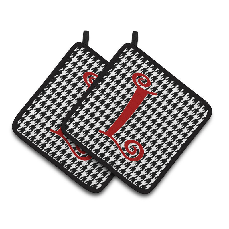 Cuisinier poignée Houndstooth, L