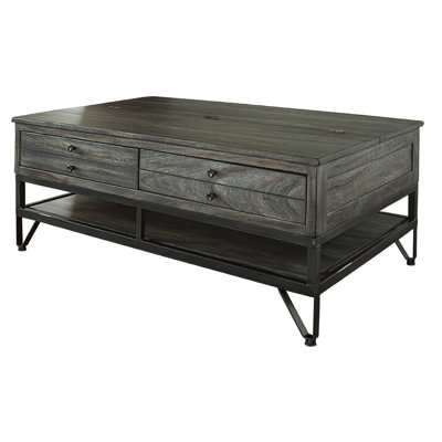 Table basse avec 2 tiroirs et rangement Jaffer