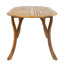 Table de salle à manger d'extérieur en bois 70 po avec plateau décoratif